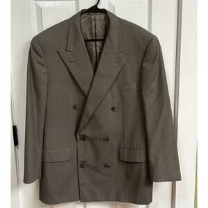 Corneliani Made in Italy Saks Fifth Ave Wool Gray Mens Sport Jacket Size 52 8 C